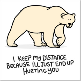Grumpy Polar Bear Posters and Art