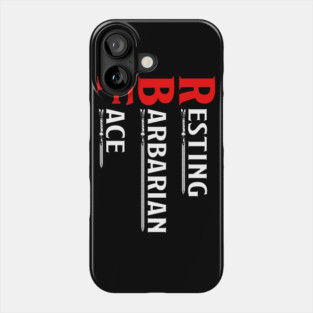 Resting Barbarian Face Phone Case