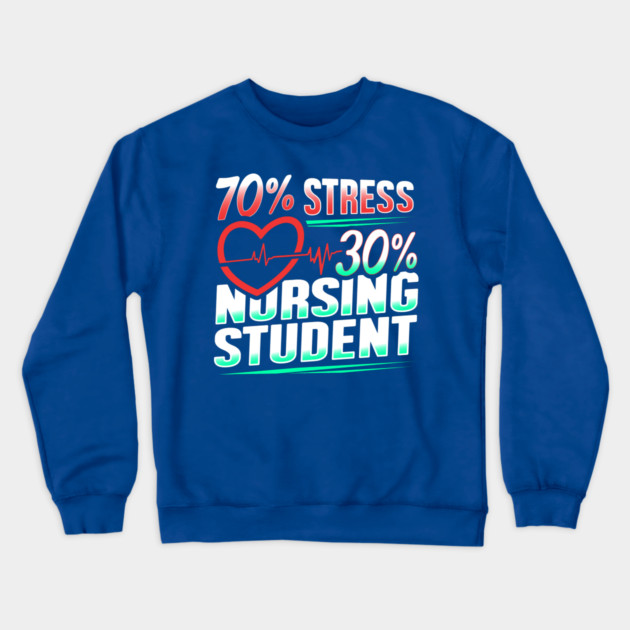 Nursing Student Funny Humor Nurse Crewneck Sweatshirt by creative