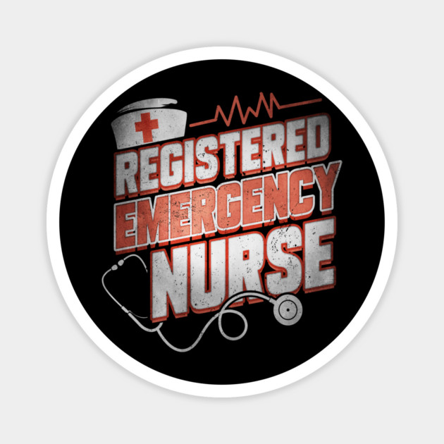 Emergency Nurse Funny Humor RN Magnet by creative