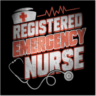 Emergency Nurse Funny Humor RN Posters and Art