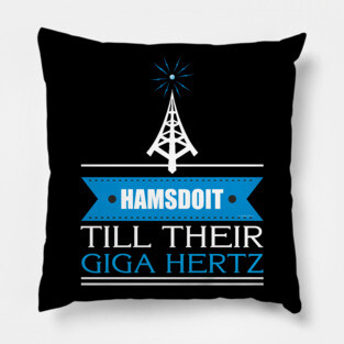 Im Radio Active Tower Music Antenna Ham Radio Funny HF Pillow