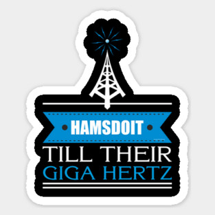 Im Radio Active Tower Music Antenna Ham Radio Funny HF Sticker