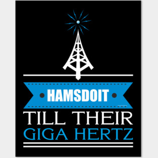 Im Radio Active Tower Music Antenna Ham Radio Funny HF Posters and Art