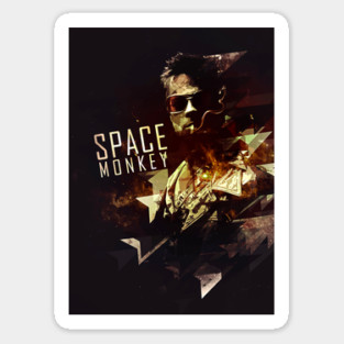 Brad Pitt Space Monkey Sticker