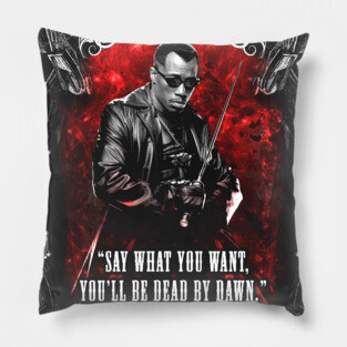 Blade Vector Quote Pillow