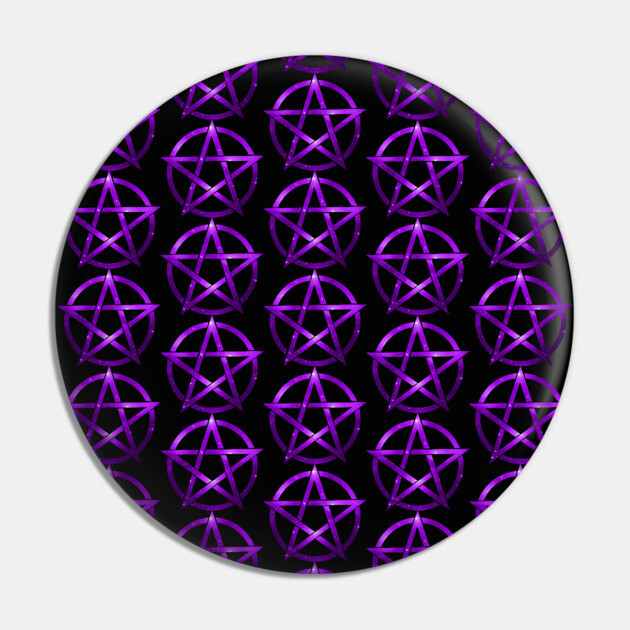 Mystic Purple Pentacles Pattern by Cheeky Witch Pin by Cheeky Witch