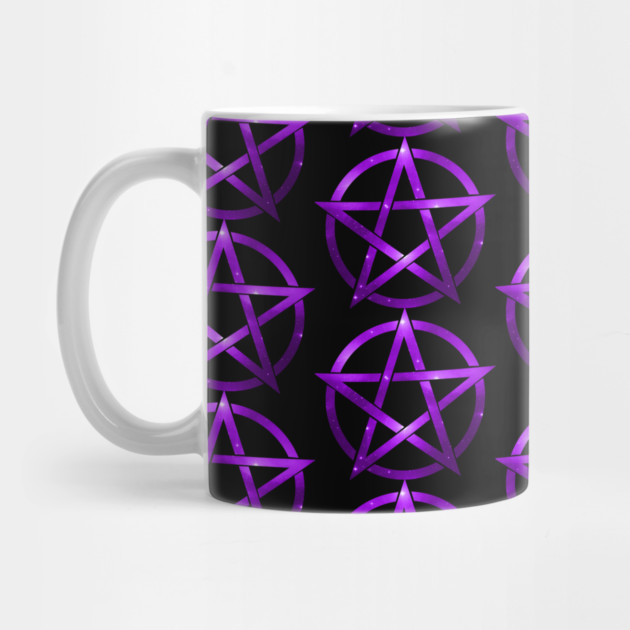 Mystic Purple Pentacles Pattern by Cheeky Witch by Cheeky Witch