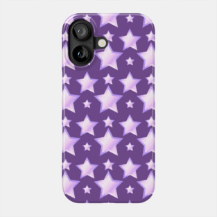 Purple and Lilac Stars Pattern by Cheeky Witch Phone Case