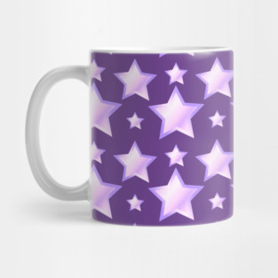 Purple and Lilac Stars Pattern by Cheeky Witch Mug