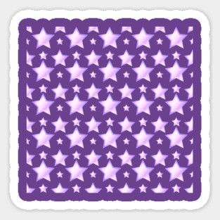 Purple and Lilac Stars Pattern by Cheeky Witch Magnet
