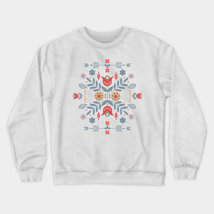 Scandinavian Folk Art Crewneck Sweatshirt