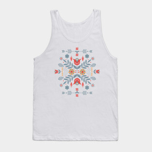 Scandinavian Folk Art Tank Top