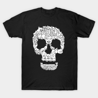 Cute Cat Skull T-Shirt