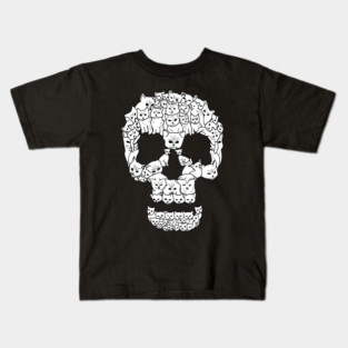 Cute Cat Skull Kids T-Shirt