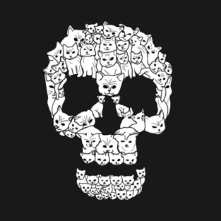 Cute Cat Skull T-Shirt