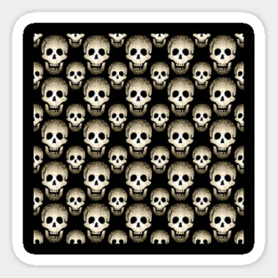 Laughing Skulls Pattern by Cheeky Witch Magnet