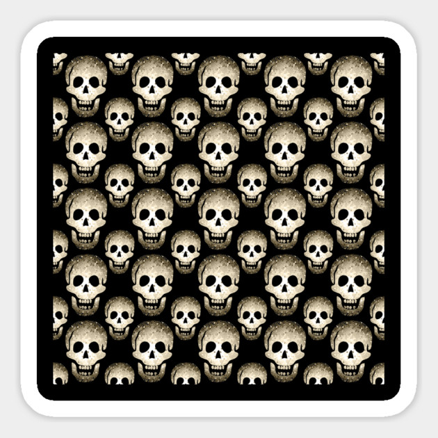 Laughing Skulls Pattern by Cheeky Witch Magnet by Cheeky Witch