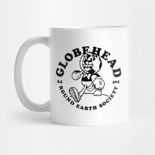 Globehead - Round Earth Society Mug