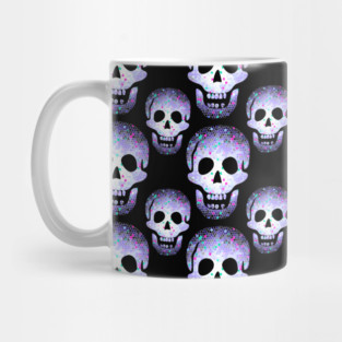 Purple Laughing Skulls Pattern by Cheeky Witch Mug