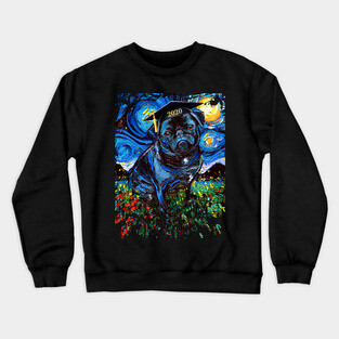 Black Pug Night 2020 Graduation (splash version) Crewneck Sweatshirt