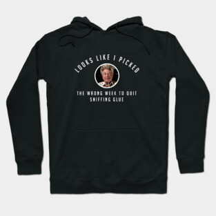 Picked the wrong week to quit sniffing glue Hoodie