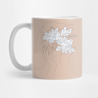 Abstract woman portrait Mug