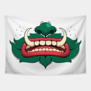 Khmer Giant Mouth Tapestry