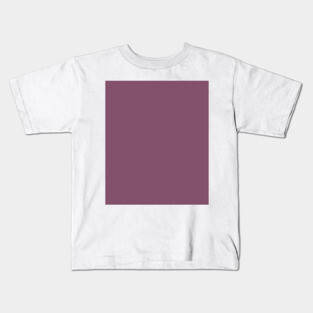 Plum Purple Plain Solid Color Kids T-Shirt