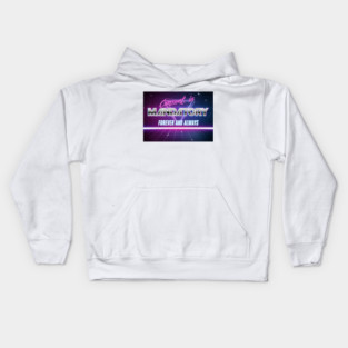Consent is Mandatory Vaporwave Text Kids Hoodie