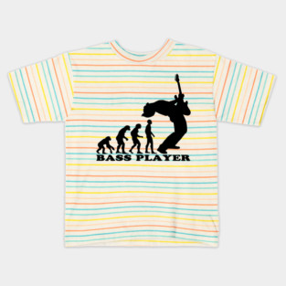 bass player evolution Kids T-Shirt