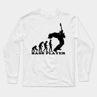 bass player evolution Long Sleeve T-Shirt