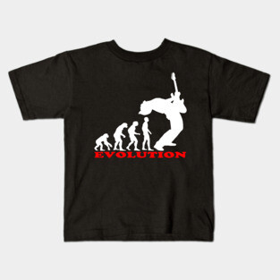 bass player, bass evolution Kids T-Shirt