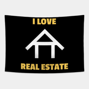 I Love Real Estate Tapestry
