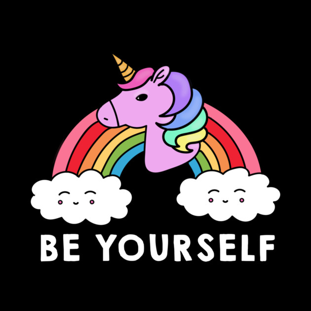 Be Yourself Unicorn Rainbow by logiamerch