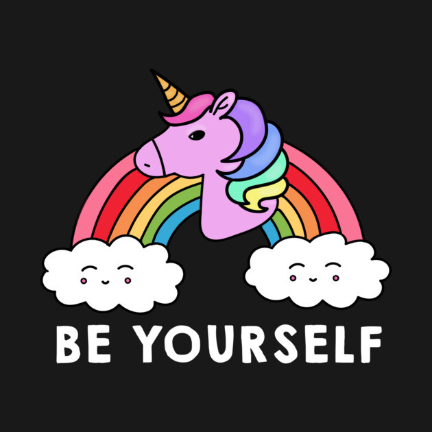 Be Yourself Unicorn Rainbow by logiamerch