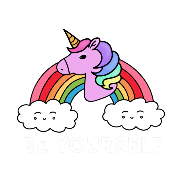 Be Yourself Unicorn Rainbow by logiamerch