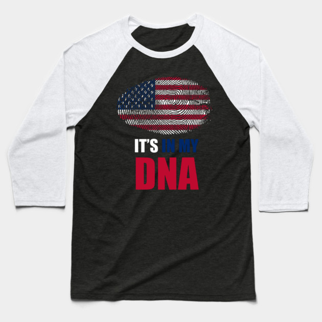 It's in my DNA America USA Baseball T-Shirt by logiamerch