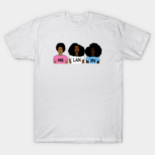 Melanin Poppin Afro African girls T-Shirt
