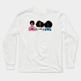 Melanin Poppin Afro African girls Long Sleeve T-Shirt