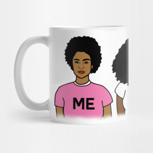 Melanin Poppin Afro African girls Mug