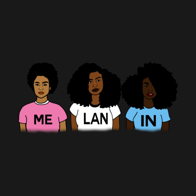 Melanin Poppin Afro African girls by logiamerch