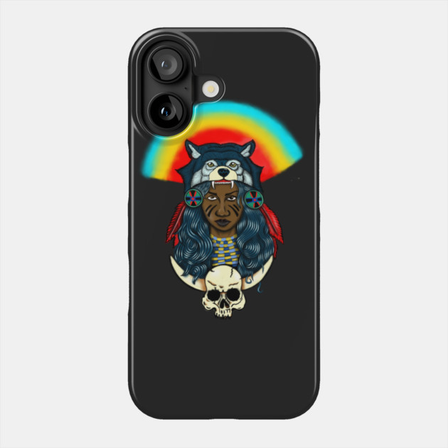 Beautiful Native African Woman Afro Black Pride Phone Case by logiamerch