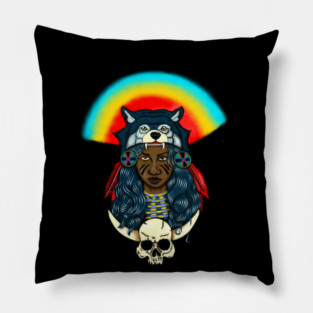 Beautiful Native African Woman Afro Black Pride Pillow