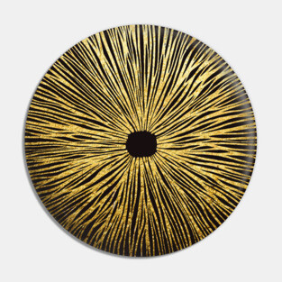 Gold magic mushroom  spore print Pin