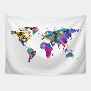 World map Tapestry
