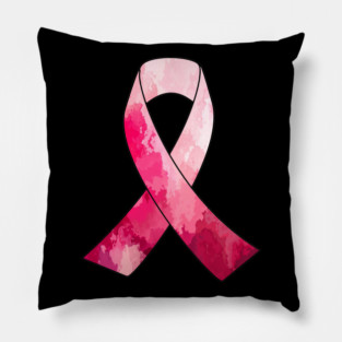 Breast Cancer Awareness Ribbon Pillow