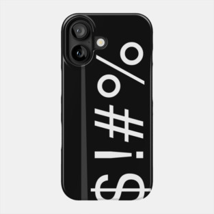 Concise expletive emoji Phone Case