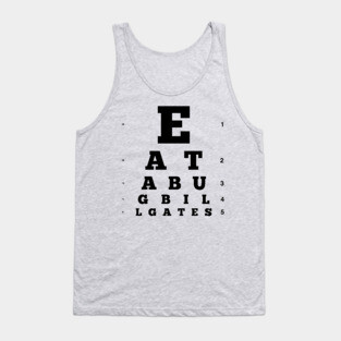 Eat a Bug, Bill Gates (black) Tank Top