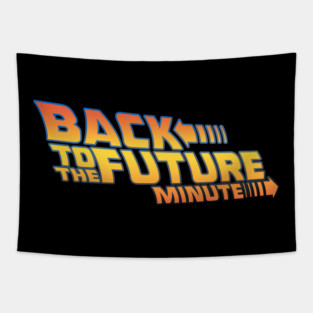 BTTF Minute Logo Tapestry